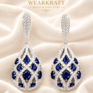 Royal Blue Crystal Earrings