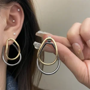 Copper Earrings With Electroplated Gold Plating