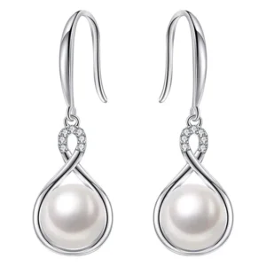 Elegant 925 Sterling Silver – Pearl Drop Earrings