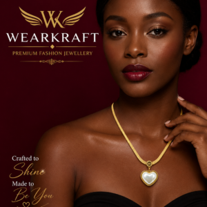 Pearl Heart Pendant Gold-Tone Necklace