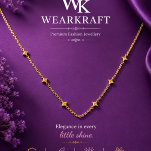 Celestial Star Charm Gold-Tone Necklace