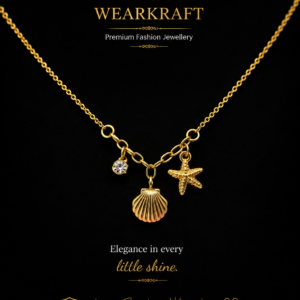 Ocean Charm Gold-Tone Necklace