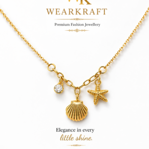 Ocean Charm Gold-Tone Necklace