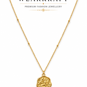 Vintage Floral Medallion Gold-Tone Necklace