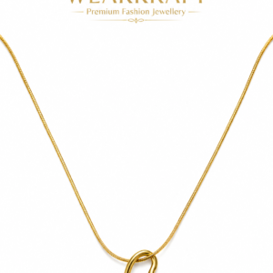 Golden Open Heart Pendant Necklace