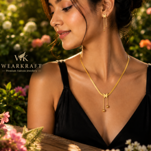 Golden Butterfly Tassel Snake Chain Necklace