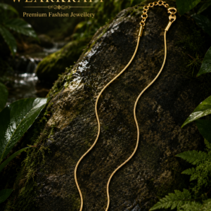 Golden Ball Pendant Snake Chain Necklace