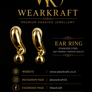 Anti-Tarnish Stainless Steel Gold-Tone Drop Earrings