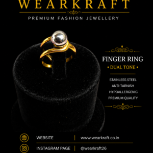 Dual-Tone Sculptural Ball Finger Ring