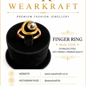 Dual-Tone Orbital Statement Finger Ring
