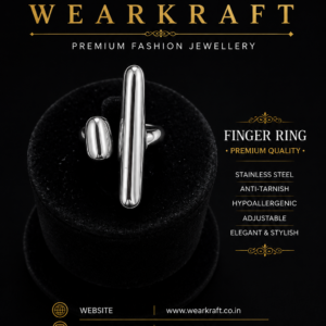 Silver Sculptural Adjustable Finger Ring