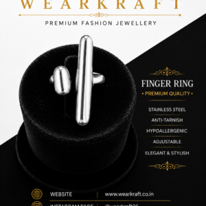 Silver Sculptural Adjustable Finger Ring