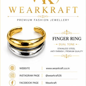Dual-Tone Adjustable Finger Ring