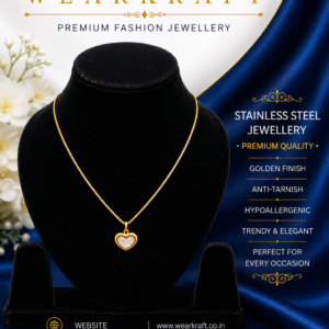 Golden Heart Pendant Necklace