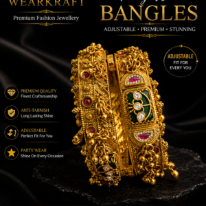 Royal Antique Golden Adjustable Bangles