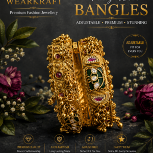 Royal Antique Golden Adjustable Bangles