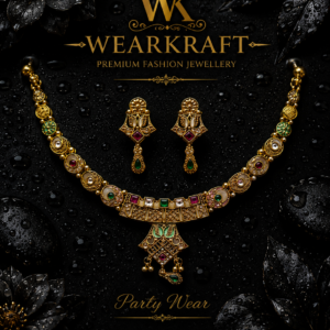 Multicolour Traditional Necklace & Earrings Set