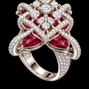 Royal Ruby Red AD Stone 925 Silver Finger Ring