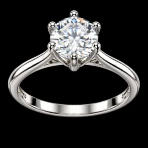 Solitaire AD Stone 925 Silver Finger Ring
