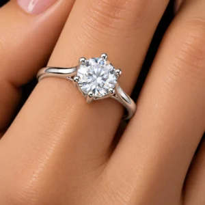 Solitaire AD Stone 925 Silver Finger Ring